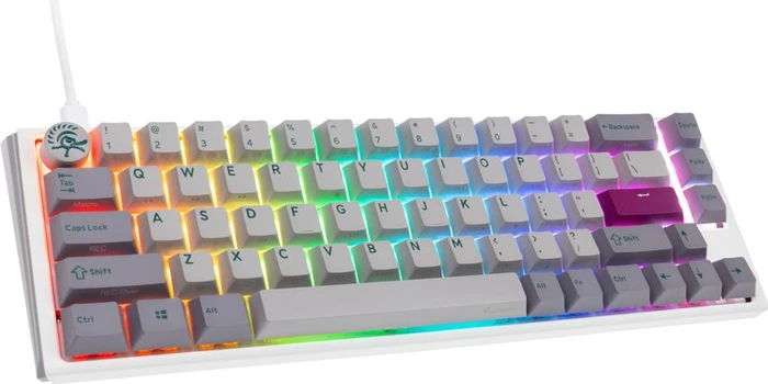 Ducky One 3 SF, Mist Grey, PBT, LEDs RGB, MX SILENT RGB RED, USB, US