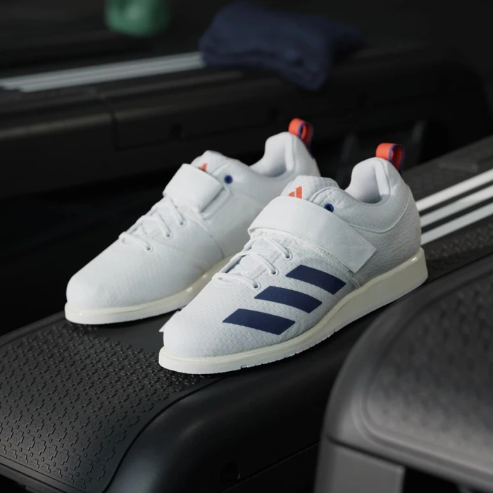 adidas Powerlift 5 cloud white/dark blue/royal blue