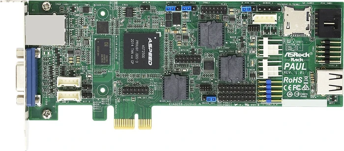 ASRock Rack PAUL Fernwartungskarte Low-Profile ASPEED AST2500 (90-SC02P0-00UANZ)