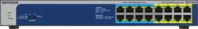 Netgear GS500 Desktop Gigabit Switch, 16x RJ-45, 380W PoE++ (GS516UP-100)