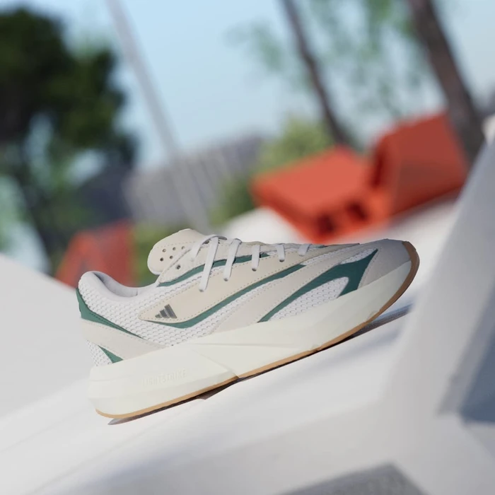 adidas Lightstride off white/silver metallic/collegiate green (Damen)