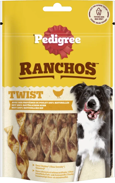 Pedigree Ranchos, Twist, mit Huhn, 60g