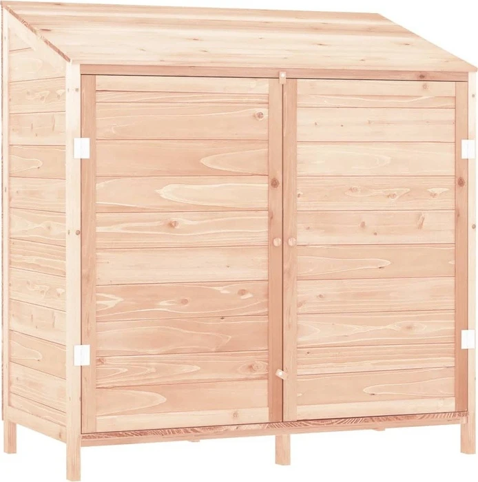 vidaXL Massivholz Geräteschrank 102x112cm natur