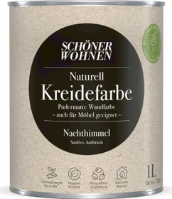 Schöner Wohnen Naturell Kreidefarbe innen nachthimmel sanftes anthrazit, 1l