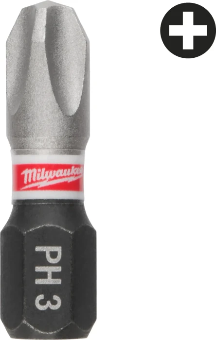 Milwaukee Shockwave Kreuzschlitz Bit 1/4", PH3x90mm, 1 Stück