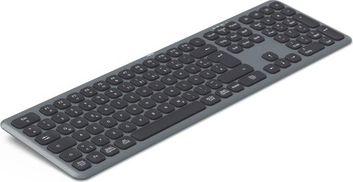 Hama WK-550 Multi-Device-Tastatur, dunkelgrau/schwarz, USB/Bluetooth, DE