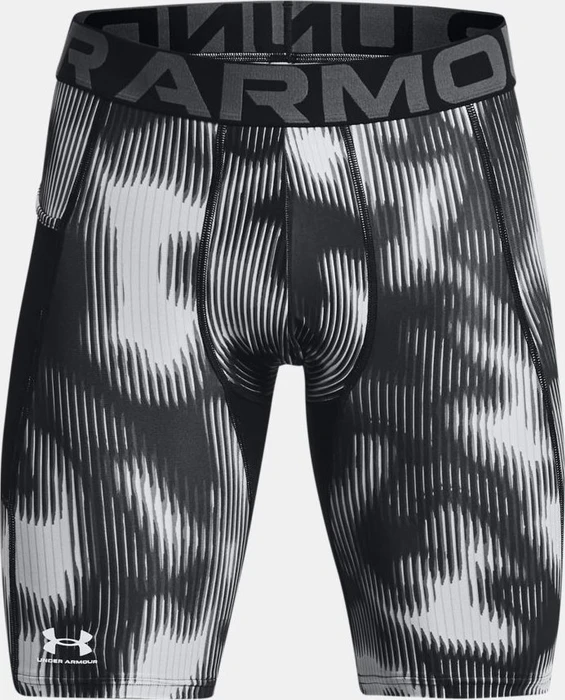 Under Armour HeatGear Print Hose kurz schwarz/weiß (Herren)
