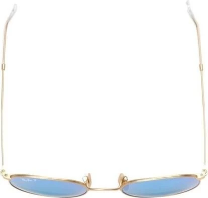 Ray-Ban RB3447 Round Metal 50mm gold/polarized blue