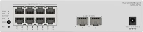 Huawei eKit SME Network eKitEngine S210 Series Desktop Gigabit Managed Switch, 8x RJ-45, 2x SFP, 128W PoE+ (S210-8P2J / 98012922)