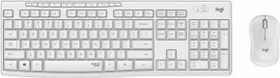Logitech MK295 Silent Wireless Combo weiß, USB, DE