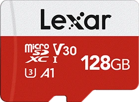 Lexar E-Serie R100/W30 128GB Kit, UHS-I U3, A1, Class 10