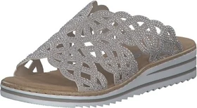 Rieker V0689 Pantoletten beige (Damen)
