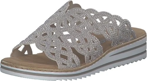 Rieker V0689 Pantoletten beige (Damen)
