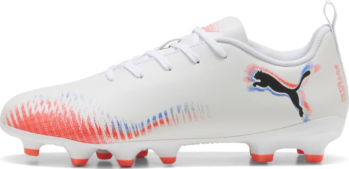 Puma Future 8 Play FG/AG puma white/puma black/glowing red (Junior)