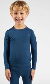 Odlo Natural Merino 200 Base Layer Set blue wing teal (Junior)