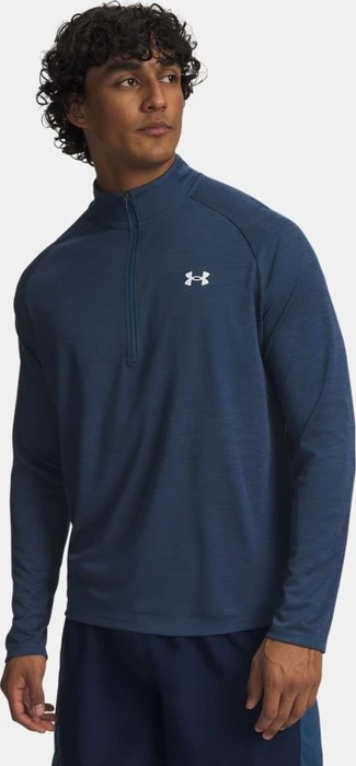 Under Armour Tech Textured Funktionsshirt langarm wham blue/white (Herren)