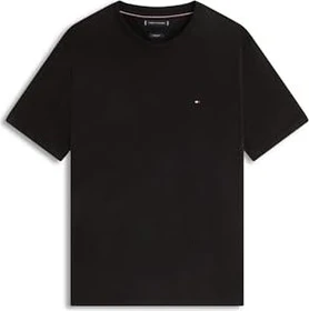 Tommy Hilfiger Roundneck Flag T-Shirt kurzarm schwarz (Herren)