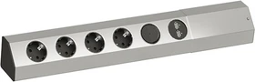 Bachmann CASIA, 4-fach, 2x USB mit Schalter, hochkant, 2m