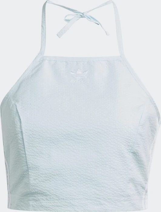 adidas Adicolor Classics Poplin Neckholder Crop-Top almost blue (Damen)