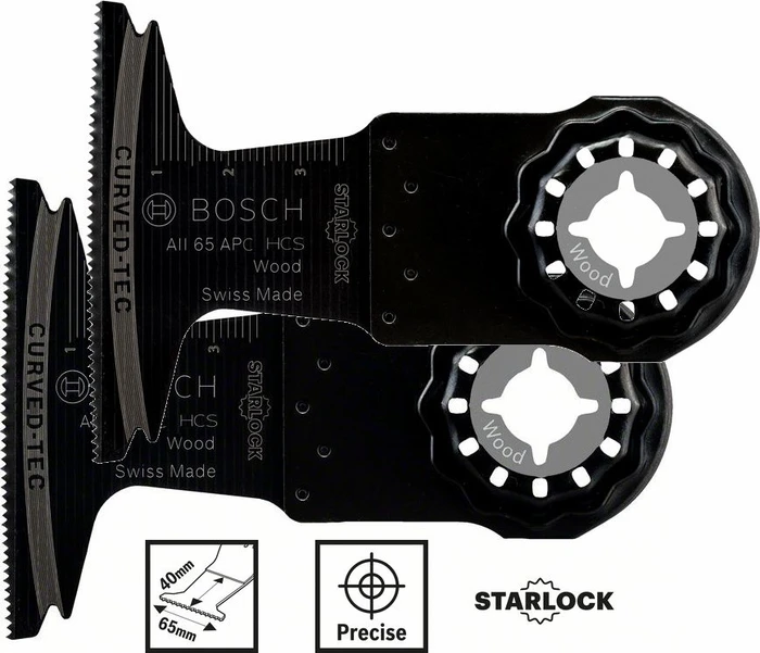 Bosch Professional AII65APC Wood SL HCS Tauchsägeblatt 65mm, 1 Stück