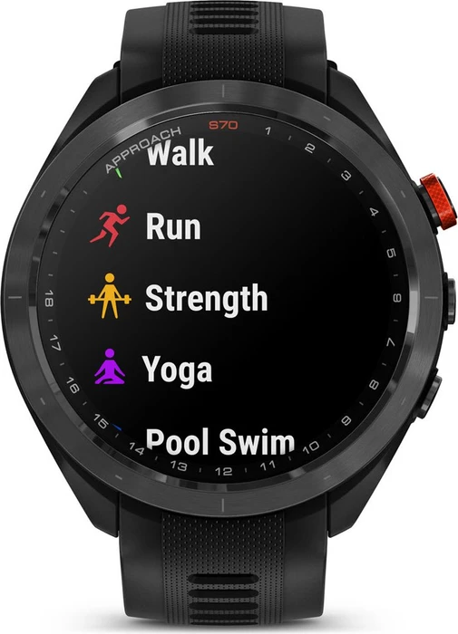 Garmin Approach S70 47mm GPS-Golfuhr black ceramic/black