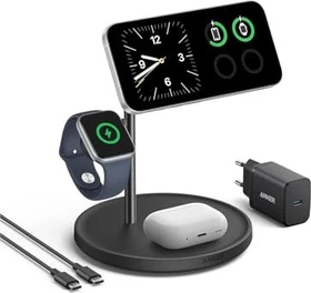 Anker MagGo Wireless Charging Station (3-in-1 Stand) schwarz