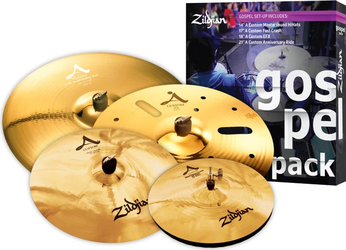 Zildjian A Custom Cymbal Set Gospel Pack (AC0801G)
