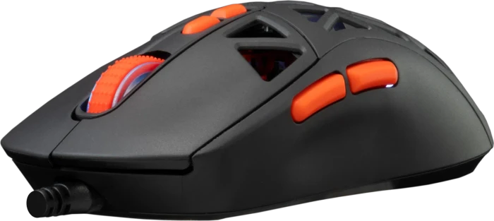 Baracuda Seal Black Gaming Mouse, schwarz/orange, USB