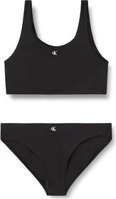 Calvin Klein Monogram Bralette Bikini-Set pvh black (Junior)