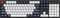 Keychron OEM Dye-Sub Keycap-Set Bluish Black White - Version B, Kunststoff (PBT), Bluish Black White, weiß/schwarz/blau, 114 Tasten, ANSI-US Vorschaubild