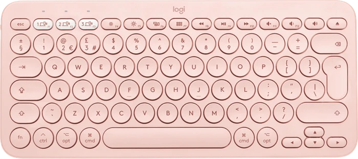 Logitech K380 Multi-Device Keyboard for Mac, Rose, Bluetooth, UK