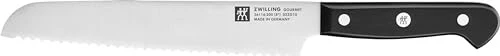 ZWILLING Brotmesser Gourmet 20 cm | rostfreier Stahl | FRIODUR eisgehärtet | ergonomischer Griff | schwarz