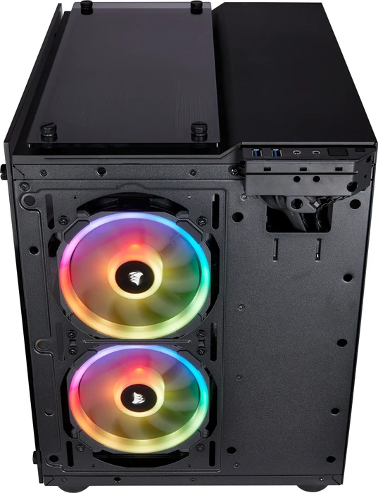 Corsair Crystal Series 280X RGB, schwarz, Glasfenster