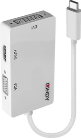 Lindy USB-C Display Converter, Videoadapter, USB-C 3.0 [Stecker] (43273)