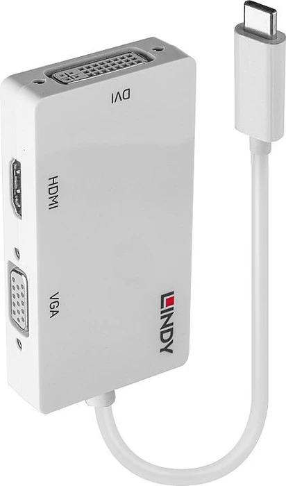 Lindy USB-C Display Converter, Videoadapter, USB-C 3.0 [Stecker]
