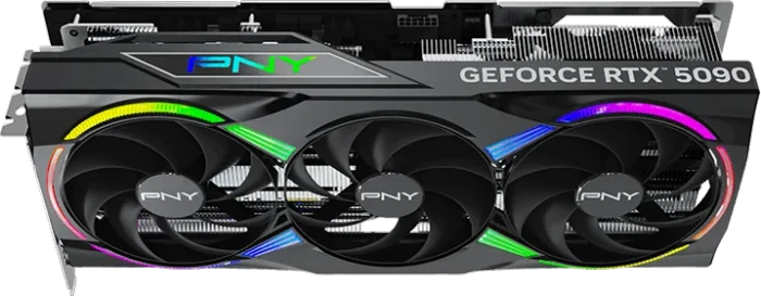 PNY GeForce RTX 5090 ARGB Epic-X RGB Overclocked Triple Fan, 32GB GDDR7, HDMI, 3x DP