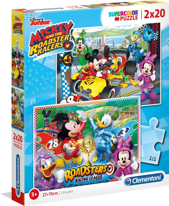 Clementoni Supercolor Mickey und die Roadster Racers 2x20