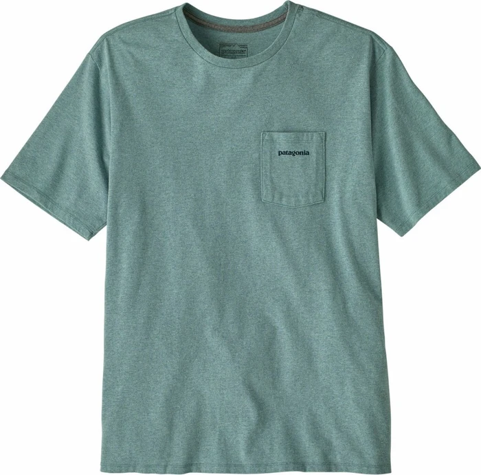 Patagonia Boardshort Logo Pocket Responsibili-Tee T-Shirt kurzarm blue sage (Herren)