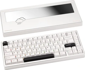 Wobkey Rainy 75 Lite, weiß/silber, HMX Violet Linear, USB/Bluetooth, US