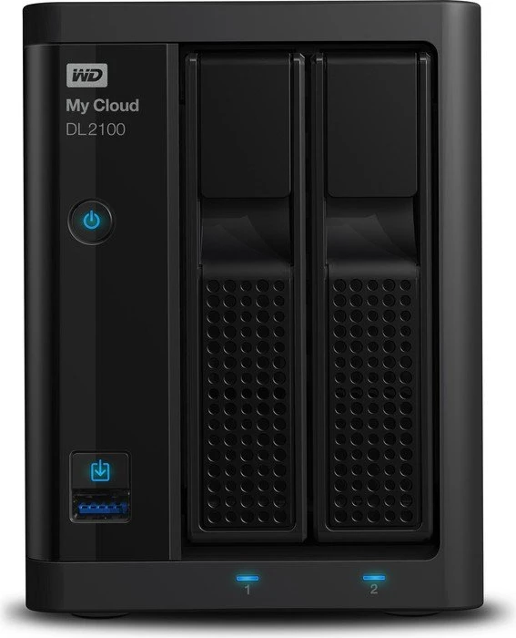 Western Digital My Cloud DL2100, 1GB RAM, 2x RJ-45 1000Base-T, 2x USB-A 3.0