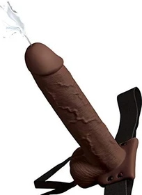 Pipedream Fetish Fantasy Squirting Umschnall-Dildo 9" Hollow hautfarbe/dunkel