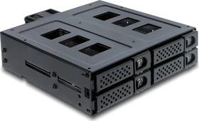 DeLOCK 5.25" Wechselrahmen, 4x 2.5" SATA/SAS