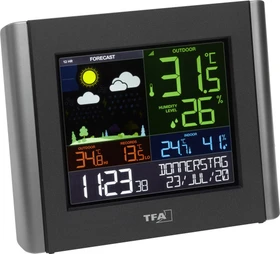 TFA Dostmann WLAN View Meteo Funkwetterstation schwarz, digital