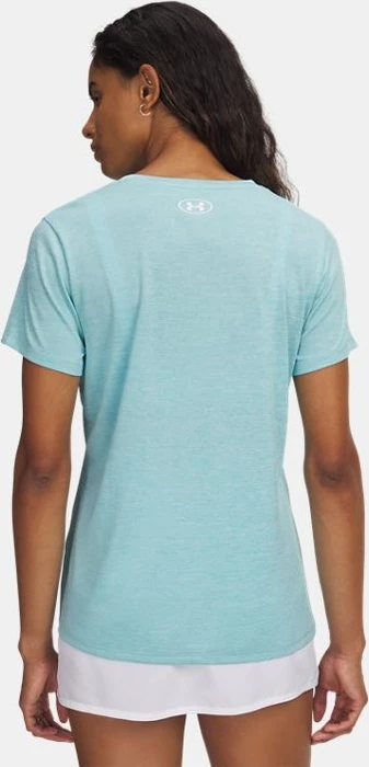 Under Armour Tech V Twist Funktionsshirt kurzarm blue haze/white (Damen)