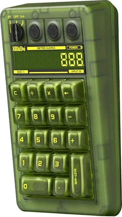 8BitDo Retro 18 Mechanical Numpad Xbox Edition, grün, Kailh Box Jellyfish X, hot-swap, USB-C/Bluetooth
