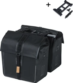 Basil Urban Dry Doppeltasche MIK Gepäcktasche schwarz