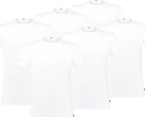 Levi's Roundneck 3er-Pack T-Shirt kurzarm weiß (Herren)