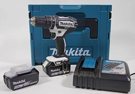 Makita DHP482RTJW Akku-Schlagbohrschrauber inkl. MAKPAC + 2 Akkus 5.0Ah