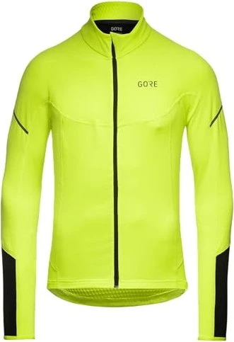 Gore Wear M Thermo Zip Shirt Trikot langarm neon yellow/black (Herren)