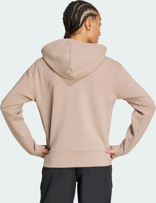 adidas Designed 4 Training Hoodie chalky brown (Damen)